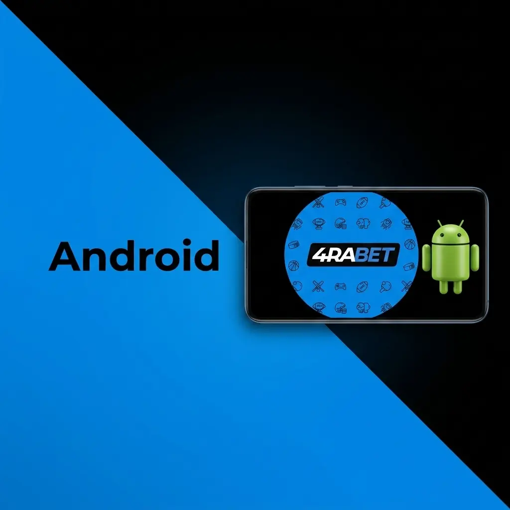 Aplicativo 4rabet para Android disponível como APK no site oficial, compatível com Android 5.0 ou superior